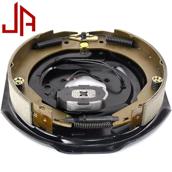 JADODE 12x2 Electric Trailer Brake Assembly for 7000 lbs Axle Trailer Brakes, Left Hand Heavy Duty Self-Adjusting Trailer Electric Brake Assembly 21005 77-10-1