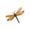 Orange, variant on Pxyqht Outdoor Wrought Iron Dragonfly Wall Decor for Garden and Patio, Weather Resistant Metal Hanging Decoration for Courtyard, Balcony, and Backyard Entryways