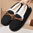 thumbnail image 5 of CHICVOMEY Women's Faux Fur Lined Winter Moccasins Slippers Suede Winter House Slippers for Women& Men Indoor Outdoor Slip On Moccasins Slippers, 5 of 7