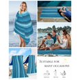 thumbnail image 5 of Turquoise Teal Ombre Beach Towels Oversized Super Absorbent, Farmhouse Modern Abstract Striped Lightweight Bath Towel Quick Dry Sets For Bathroom/Pool/Rv Camping/Beach Play/Gym Room/Picnic 31"x62", 5 of 8