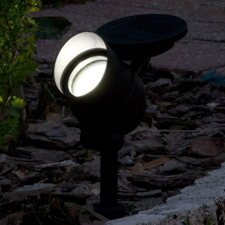 Smart Solar Equinox Aluminum Solar Spotlight with Retractable Solar Panel