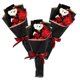 thumbnail image 1 of Soap Flowers Mini Bouquet Graduation Flower Bear Assorted Color 36X16X8CM Gift 3Pcs, 1 of 4