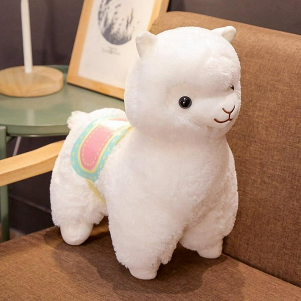 Juguete de Animación de de Animal de Alpaca, Muñ Peluche, Almohada para Oficina, Sofá, Sil, Coches - White_35cm Bnco_35cm Hugo Juguetes de peluche