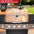 thumbnail image 2 of LOUAORIS 4-Burner Propane Gas Grill with Side Burner, 50,000 BTU Outdoor Gas BBQ Grill with Stainless Steel Grate, Easy-Clean Grease, Outdoor Cooking for Patio, Camping, Backyard, 2 of 8