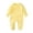 E169-Yellow, variant on hengsof Baby Fashion Long Sleeve Round Neck Romper Comfortable Cotton Casual Long Romper for Newborns Aged 0-24 Months