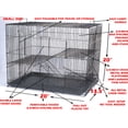 thumbnail image 3 of QueipA 3-Levels 20" Black Chew-Proof Chinchilla Mouse Rat Mice Degu Rabbit Glider Cage, 3 of 8