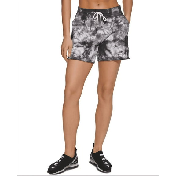DKNY Womens Sport Women's Tie-Dyed Shorts, X-Large