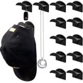 thumbnail image 1 of 12 Ganchos para Sombreros Montaje en Pared, Estante Minimalista Sombreros, Soporte Adhesivo Gorras de Béisbol, Organizador Gorras, Adhesivos Sin Taladrar (negras) Negras, 1 of 8