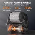 thumbnail image 2 of Giraffe Tools 1.2 GPM Electric Power Pressure Washer 100FT Retractable Hose Max 3700 PSI, 2 of 6