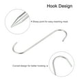thumbnail image 4 of Uxcell 9.84" Meat Hooks, 0.24" Thick Stainless Steel S-Hook, Meat Processing Hanging 2Pack, 4 of 5