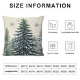 thumbnail image 5 of COMIO  Christmas Trees Snowflake Throw Pillow Cover,  Winter Holiday Cushion Case Decoration for Sofa Couch, 5 of 5