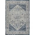 thumbnail image 1 of Ladole Rugs Lux Cotto Turkish Persian Design Bordered Traditional Durable Indoor Blue Cream Runner Rug Carpet, 3x5 (2'7" x 4'11", 80cm x 150cm), 1 of 6