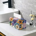 thumbnail image 5 of ZUXONGSY Boho Mandala Tissue Box Covers Flower PU Leather Tissue Cube Box Cover with Buckle Stylish Tissue Box Cover Lightweight Leather Tissue Cover Bedroom Office Desk Accessories, 5 of 7