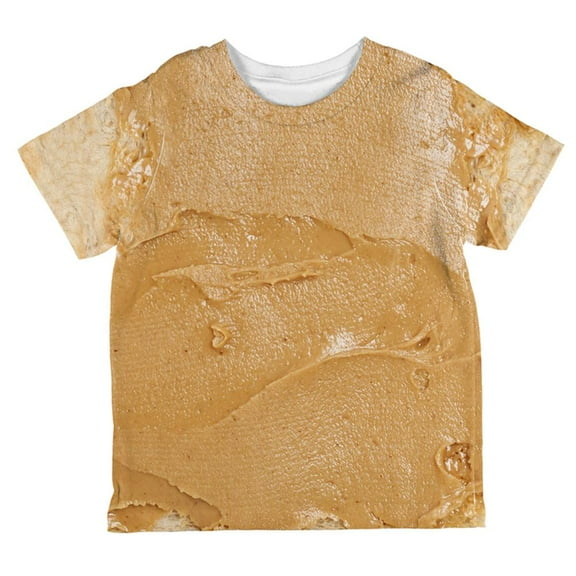 Halloween Peanut Butter PB Sandwich Costume All Over Toddler T Shirt Multi 2T