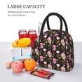 thumbnail image 6 of Haiem Skull Daisy Printed Lunch Bag Women, Lunch Box Lunch Bag for Women, Small Leakproof Cute Lunch Tote Large Capacity Reusable Insulated Cooler Lunch Container, 6 of 6