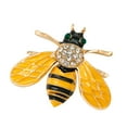thumbnail image 1 of 1 Unid de Broche Collar Suministros de Joyas Accesorio de Artesanía Manualidad Multiisos Yinane Pin de broche de insecto de abeja, 1 of 8