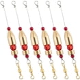thumbnail image 1 of Ensemble de 6 Rig Carolina Ready, Rigs de Pêche Carolina en Laiton, Rigs de Pêche en Laiton pour Eau Douce, Poids Bullet Worm en Laiton 1/8 Oz - Lot de 6, 1 of 8