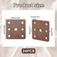 thumbnail image 2 of 24pcs Wooden Tablet Weaving Cards 2.4x2.4 Inch, Square Loom Weaving Tools for Handmade Craft Supplies, 2 of 5