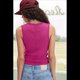 thumbnail image 5 of Camiseta Sin Mangas de Entrenamiento Informal de Verano para Mujer, con Cuello en V, Color Rosa, Talla XL, 5 of 10
