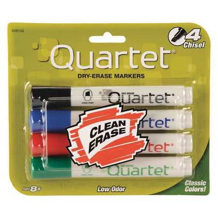 Quartet Boone Dry Erase Markers Assorted, 4-count (3-Pack)