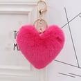 thumbnail image 5 of Twinkseal Keychain Decoration Plush Love Heart Keychain Soft Fluffy Lightweight Key Ring Holder for Girls Handbag Backpack Decoration Pendant Birthday Gift, 5 of 8