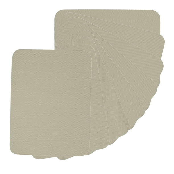 Uxcell Parches de tela termoadhesivos, kit de parches de reparación para ropa y pantalones caqui