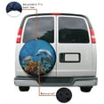 thumbnail image 4 of KAKALAD Ocean Sea Animal Turtle Dolphin 05 Spare Tire Cover Universal Car Vehicle Tools For Rv SUV Truck Camper Travel Trailer Accessories Buckle 14” Inch, 4 of 6