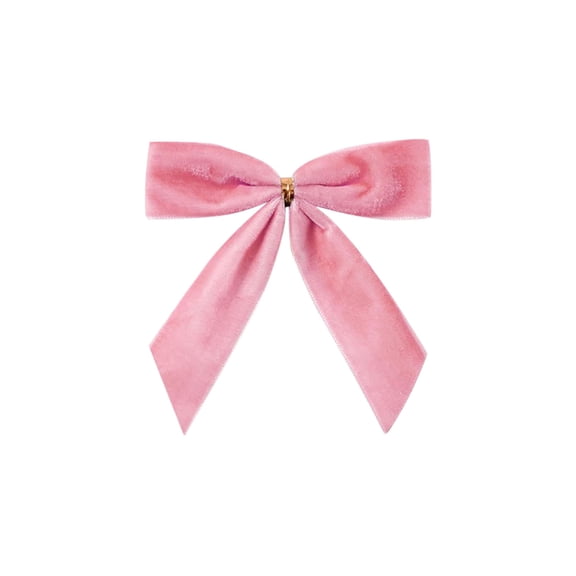 Wooowa 3.54Inch Large Velvet Christmas Bows, Festive Sparkling Decorations, Essential Accents for Xmas Tree & Holiday Setup