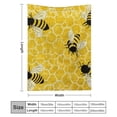 thumbnail image 3 of FCXZI Bees Honeycomb Flannel Blanket Soft Reversible Multi-Purpose 30*40in, 3 of 7