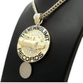 thumbnail image 3 of Hip Hop Iced Gold Plated Cubic Zirconia THE NEW NO LIMIT RECORDS Pendant & 6mm 36" Cuban Chain Necklace Set, 3 of 5
