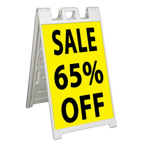 Sale 65 Percent Off (24" X 36") Standard A-Frame Signicade, Includes Decal Applied To Stand