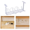 thumbnail image 1 of under Desk Cable Management Tray Wire Organizer Power Strip Gray, 1 of 8