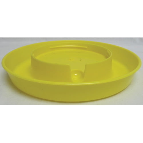 Miller Manufacturing 780YELLOW 1 Gallon Poultry Waterer Base - Yellow, Nesting Style For Chickens
