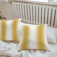 thumbnail image 5 of White Yellow Outdoor Pillow Covers Pack of 2 Gradient Modern Ombre Art Waterproof Throw Pillow Covers Decorative Cushion Cases for Patio Garden Tent Balcony Couch 26x26 inch, 5 of 8
