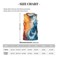 thumbnail image 4 of Honeii Red And Blue Waves print basktball shirt for men and women, Unisex basketball jersey for Theme party-XX-Large, 4 of 6
