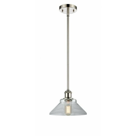 Innovations 516-1S-PN-G132-LED Orwell 1 Light Pendant part of the Ballston Collection, Polished Nickel