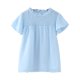 thumbnail image 1 of Blusa Gibobby para niñas con volantes de manga corta azul 3-4 años, 1 of 4