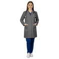 thumbnail image 1 of HeedFit Women's Poly-Cotton Lab Coat 35-Inch Length, xl, Charcoal, 1 of 6