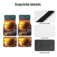 thumbnail image 4 of Pofeuu Sunset Coast Sunflower Print Car Foot Mat Set of 4 Pieces - All-Weather Full Set Floor Mats for Cars Trucks SUVs, 4 of 7