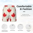 thumbnail image 4 of Kdxio Happy Canada Day Print Men'S Swim Trunks With Compression Liner 7 Inch Inseam Quick Dry Swim Shorts, 4 of 7