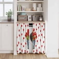 thumbnail image 6 of Red Tulip Flowers Kitchen Curtain for Berdoom Living Room Cafe 45 Inch Length, Spring Floral Vintage Drum Rustic Tiers Curtains Light Filtering Drapes Rod Pocket Window Treatment 2 Panels 52"Wx45"L, 6 of 8