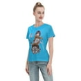 thumbnail image 4 of Women's Basic Short Sleeve T-Shirt Attacking Giant Mikasa Ackerman, 4 of 6