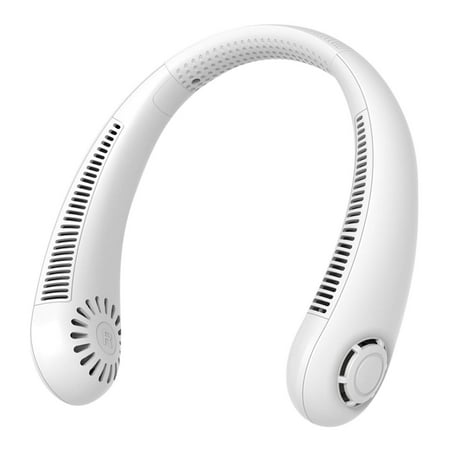 

USB Fan Neck Portable Rechargeable Dua Effect Neck Protector Hand Free Cooler 1800mha Battery