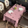 thumbnail image 4 of Pink Ghost Bat Halloween Pattern Rectangle Tablecloth 60"x120",Waterproof Polyester Rectangle Table Cloth, Wipeable Spillproof Polyester Tablecloth for Dining, Camping, Indoor and Outdoor, 4 of 6