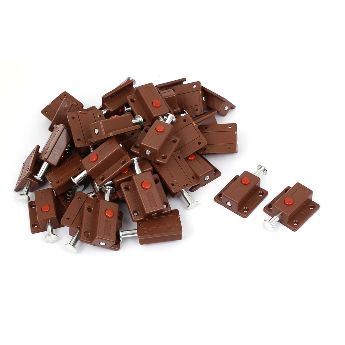 Window Push Button Spring Load Automatic Door Bolt Latches Lock