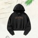 thumbnail image 3 of Sudadera con capucha con cordón, Tops estampados, sudadera con capucha suave a la moda, Tops para ir de compras, oficina, otoño, senderismo, hogar S, 3 of 8