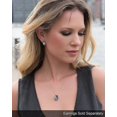 thumbnail image 3 of Wish Stone Pendant Necklace With Birthstone Crystal, 18k Rose Gold Plated/ Silvertone, 18 + 2---Product code 37540, 3 of 5