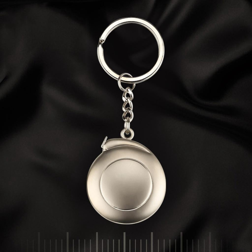 CEORPER 1M Measuring Tools Stainless- Steel Retractable Ruler Tape Measure Keychain