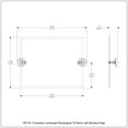 thumbnail image 3 of Frameless Landscape Rectangular Tilt Mirror with Beveled Edge in Antique Bronze, 3 of 3
