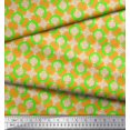 thumbnail image 2 of Soimoi Poly Georgette Fabric Dot,Circle & Honeycomb Design Geometric Printed Fabric 1 Yard 42 Inch Wide, 2 of 3